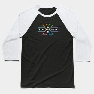 LIVEUNIQ color logo Baseball T-Shirt